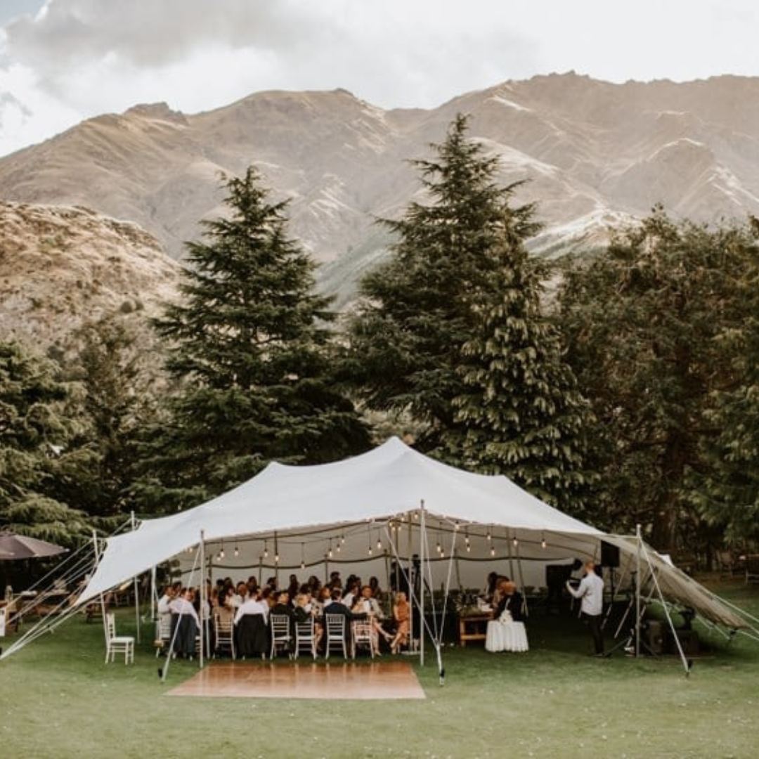 Stretch tent clearance marquee